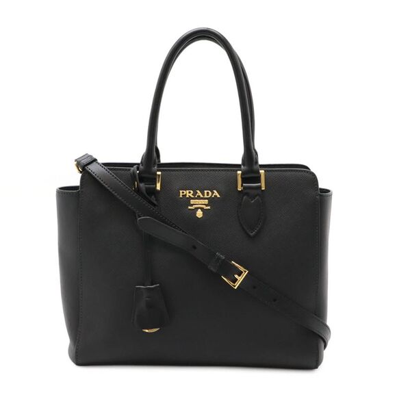 Prada Leather Handbag Tote - Picture 1 of 6